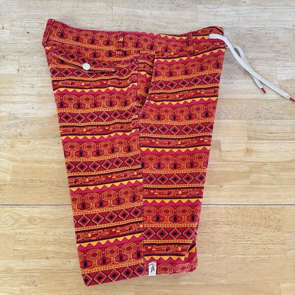 Altamont 2013 Exhiled Short Grunge Cotton Vintage Skater Tribal Drawstring Sz 33 - Picture 4 of 16